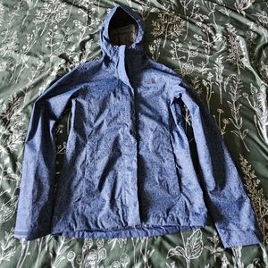 The North Face floral womens rain jacket,  size small